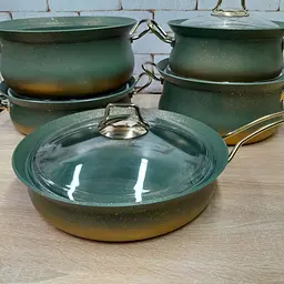 Набір посуду O.M.S. Collection 3045-IND-Green 9 предметів - мініатюра 4