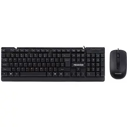 Комплект (клавіатура + мишка) Maxxter KMS-CM-01-UA USB Black