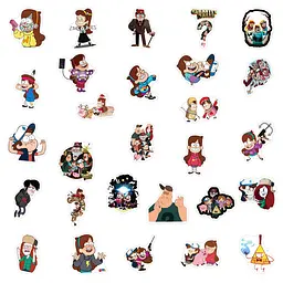Стікерпак Гравіті Фолз Набір наклейок GeekLand Gravity Falls 100 штук - мініатюра 4