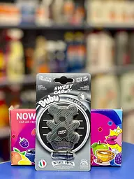 Ароматизатор автомобільний пластиковий Sweet Car Intense Fresh, ведмедик, на дефлектор,на решітку кондиціонера