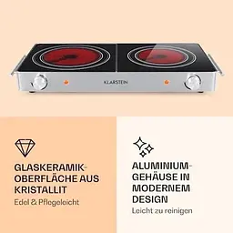 Плита інфрачервона Klarstein VariCook Duo (10032124) - мініатюра 5