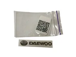 Емблема напис Daewoo (50х9мм) світловідбивна Метал (на скотчі) - мініатюра 2