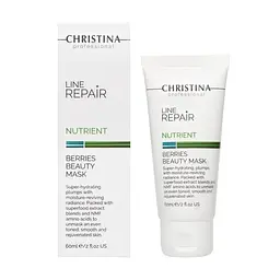 Зволожувальна маска для обличчя Christina Line Repair Nutrient Berries Beauty Mask з ягодами 60 мл - мініатюра 4