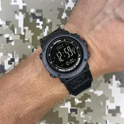 Чоловічий наручний годинник 036 Nylon Tactic All Black Awarder acs0031931 - мініатюра 3