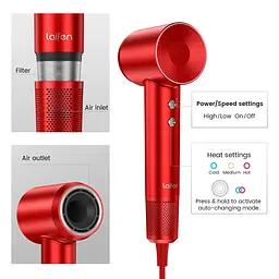 Фен Laifen Swift Ruby Red [83605] - мініатюра 8