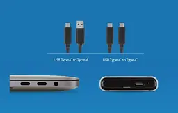 Зовнішній накопичувач SSD Transcend ESD370C 1 TB USB 3.1 синій - мініатюра 4
