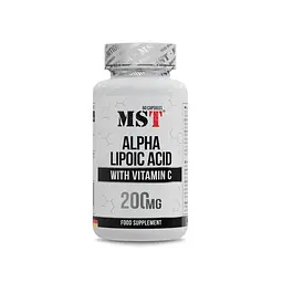 Альфа-ліпоєва кислота MST Nutrition Alpha Lipoic Acid, 60 капсул з вітаміном С