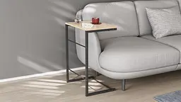 Столик Террі 650x440x330 Чорний метал ДСП Дуб Сан-Марино 16мм FRD-104649 - мініатюра 3