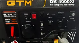 Генератор інверторний GTM 3,8/4,0 кВт, однофазний, ручний запуск (DK4000Xi) - мініатюра 4