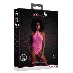 Боді Ouch! With Halter Neck, XS/XL (рожевий) - мініатюра 9