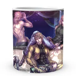 Кухоль GeekLand Неймовірні пригоди ДжоДжо JoJo's Bizarre Adventure Діо На дивані JJ 02.410 330 мл білий - мініатюра 2