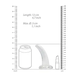 Фалоімітатор Realrock Crystal Clear Dildo 5" 11.5 см прозорий - мініатюра 4