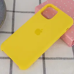 Чохол Silicone Case AA для Apple iPhone 11 Pro 5.8" Жовтий / Canary Yellow - мініатюра 2