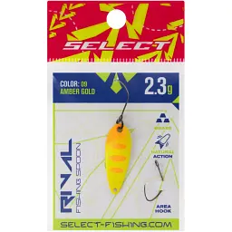 Блешня Select Rival 2.3g 30mm #09 Amber Gold - мініатюра 2