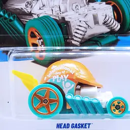 Базова машинка Hot Wheels HW All Drivers Welcome Head Gasket бірюзова (5785) JJK11 - мініатюра 4