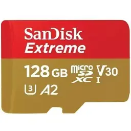 Карта пам'яті SanDisk 128GB microSD class 10 UHS-I U3 Extreme (SDSQXAA-128G-GN6MA)