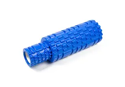 Масажний ролик EasyFit набір Grid Roller Double 33 см Синій (EF-7737s-3)