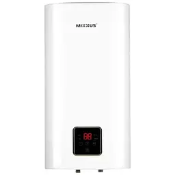 Водонагрівач Mixxus EWH-13100 CUBE WET(V) 100 л, 2 кВт, мокрий ТЕН, вертикальний, квадратний, білий (WH0613)