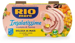 Салат з тунцем Rio Mare Delizia di Mais з морквою, горохом та оливками 2х160 г (8004030750364)
