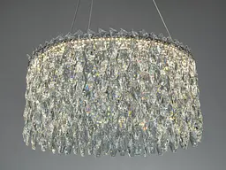 Підвісна кришталева LED люстра Diasha 582/500CH хром 47 см 66 W 3 режими світла - мініатюра 3