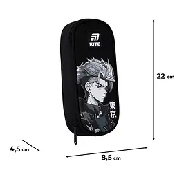 Пенал Kite Anime Boy чорний (K25-599-12) - мініатюра 3