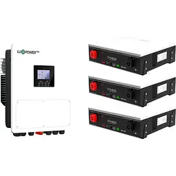 Система зберігання енергії LuxPower SNA PRO-EU 6500W 6kW + 3 АКБ Dyness DL5.0C Heating 15.3kW (51.2V/100Ah/5120Wh) [176570]