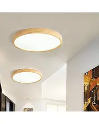 Стельовий світильник Polux 319012 Woody Led 1x24W 4000K 2600Lm IP20 Beige - мініатюра 3