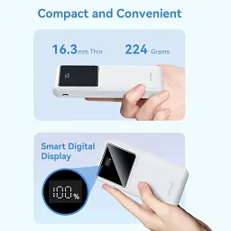 Універсальна мобільна батарея Vention 10000mAh PD QC 3.0 White (FHKW0) - мініатюра 7