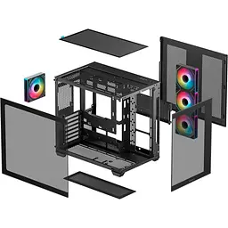 Корпус Deepcool CG530 4F Tempered Glass без БП Black (R-CG530-BKADA4-G-1) - мініатюра 8