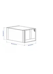 Контейнери для зберігання взуття IKEA 4 шт 22×34×16 см складні органайзери - мініатюра 3