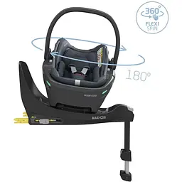 Автокрісло Maxi-Cosi Coral 360 Essential Black, Black Shell (8559672111) - мініатюра 4