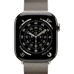 Смарт-годинник Apple Watch Series 11 GPS + Cellular 46mm Natural Titanium Case with Natural Milanese Loop S/M (MFCY4) [151106] - мініатюра 2