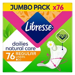 Щоденні прокладки Libresse щоденні прокладки Natural care 76 шт.