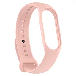 Силіконовий ремінець для фітнес браслетів Xiaomi Mi Band 5/6/7, Silicone, flesh pink, зі зручною застібкою, на фітнес трекер та смарт годинник, ArmorStandart (ARM61903)