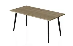 Стіл журнальний Монтана Ferrum-decor 45x100x50 Чорний метал ДСП Дуб Сонома 16 мм (FRD-106714) - мініатюра 3