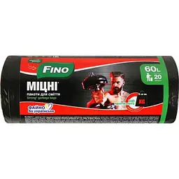Пакети для смiття Fino 20шт 60л Міцні