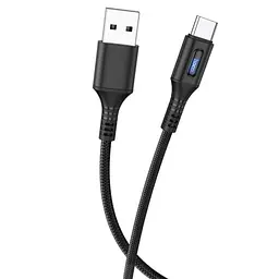USB Cable Hoco U79 Admirable Smart Power Type-C Black 1.2m - мініатюра 2