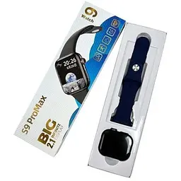 Смарт-годинник BIG S9 Pro Max IP65 Blue - мініатюра 4