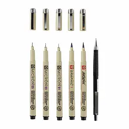 Набір лінерів для манга Sakura MANGA PIGMA TOOL SET, 6 шт. - мініатюра 3
