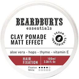 Помада матова для волосся Beardburys Clay Pomade Matt Essentials 100 мл
