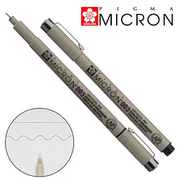 Лінер Sakura PIGMA MICRON (0.03), 0,15 мм чорний