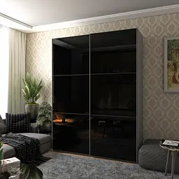 Шафа-купе Doros G-Caiser Графіт 2 Скла / 3 частини 180х60х240 (42005016) - мініатюра 5