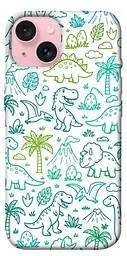 TPU чохол Demsky Dino pattern для Apple iPhone 15 (6.1")
