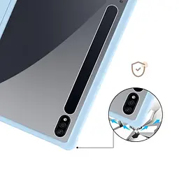 Чохол TPUCristal SlimTPU Spen holder Samsung Galaxy Tab S10 Fe Голубий - мініатюра 4