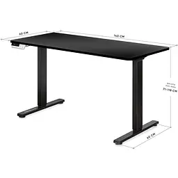 Стіл Mealux PowerDesk Duo Black (EVO-242 Duo B/B) - мініатюра 2