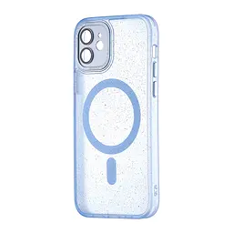 Чохол Splatter with MagSafe Protected Camera iPhone 12 Light Blue