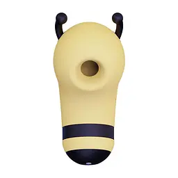 Вакуумний стимулятор із мікрострумами KISSTOY Beebe Yellow, на палець - мініатюра 2