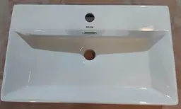 Умивальник підвісний Mixxus Premium Quadro-0206 600x360x130 мм з отвором під змішувач та переливом MP6509, Білий - мініатюра 2