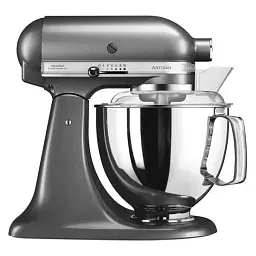 Кухонна машина KitchenAid Artisan 4,8 л 5KSM175PSEMS з відкидним блоком срібний медальйон