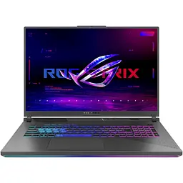 Ігровий ноутбук ASUS ROG Strix G18 G814PM AMD Ryzen 9 8940HX до 5, 3 ГГц, 18 дюймів, Full HD+, WUXGA, 144 Гц, IPS, 32 ГБ DDR5, 1 ТБ SSD, NVIDIA GeForce RTX 5060 8 ГБ GDDR7, Eclipse Gray